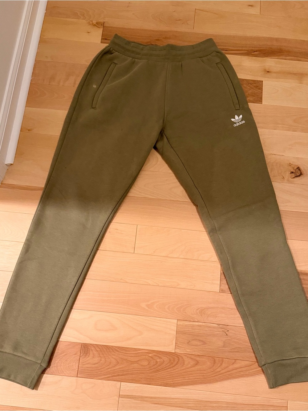 Adidas Men's Olive Green Trefoil Jogger Pants Small
